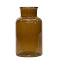 Melrose International Melrose International 82382DS 10.25 in. Glass Vase; Brown - Set of 2 82382